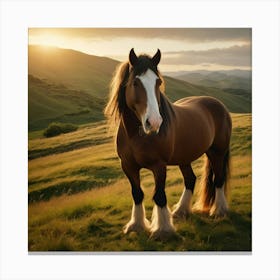 Clydesdale Horse 1 Canvas Print