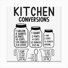 Kitchen Conversions 6 Canvas Print