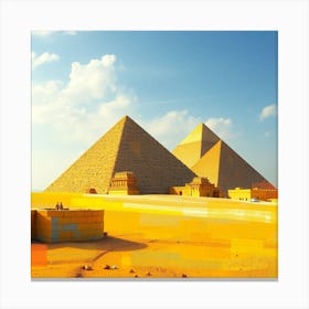 Giza Pyramids Canvas Print