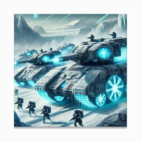 Glacier Tank Divisions Canvas Print