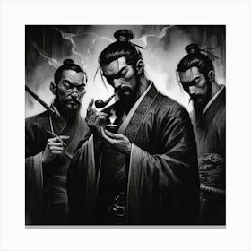 Three Samurai 1 Canvas Print