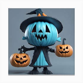 Halloween Pumpkinhead Canvas Print