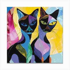 Kisha2849 Burmese Cats Colorful Picasso Style No Negative Space B3905702 Ac28 49d0 8fa2 00c3f2d2ea0d Canvas Print