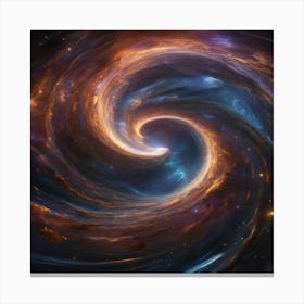 Leonardo Diffusion Xl A Celestial Spacecraft Glides Gracefully 1 Canvas Print