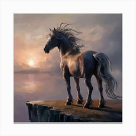 Sunset Horse 49 Canvas Print