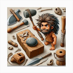 Prehistoric tools 5 Canvas Print