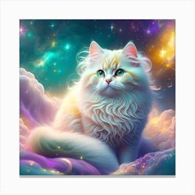 Cat In The Clouds Canvas Print