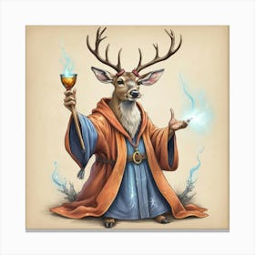 Deer Wizard 1 Canvas Print