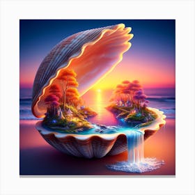 Seashell Art Canvas Print