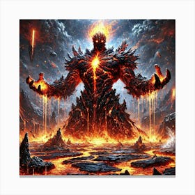 Lord Abyssion Volcanic Eruption Canvas Print