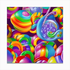 Psychedelic Candy Canvas Print