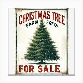 Christmas Tree Farm Fresh For Sale Canvas Print