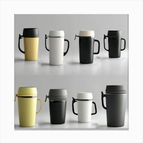 Travel Mugs Canvas Print