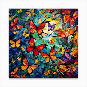 Butterflies In The Sky 1 Canvas Print