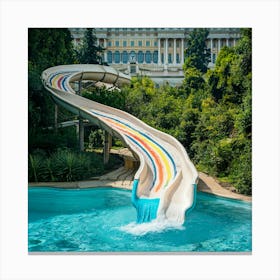 Rainbow Water Slide Canvas Print