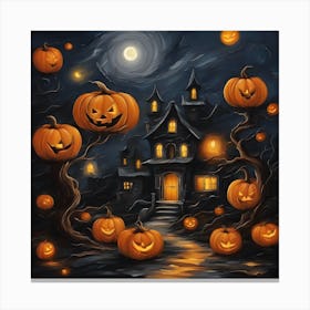 Halloween Pumpkins 1 Canvas Print