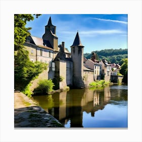 City By The River Canvas Print