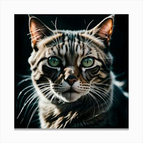 Portrait Of A Cat Canvas Print