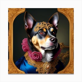 King And Queen Dog Canvas Print