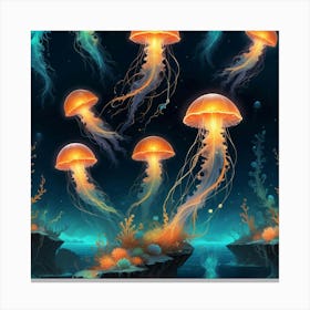 Jellyfish Canvas Print