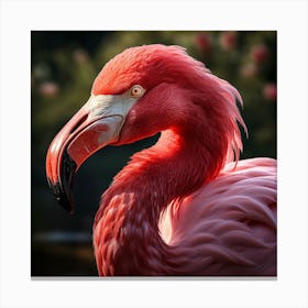 Pink Flamingo Canvas Print