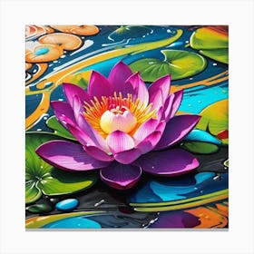 Lotus Flower 45 Canvas Print