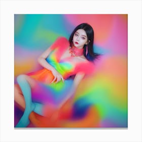 Rainbow Girl 5 Canvas Print