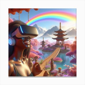 Rainbow In The Sky Canvas Print