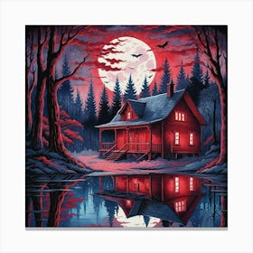 House In The Woods Canvas Print