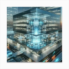 Futuristic Building Canvas Print