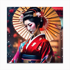 Geisha 162 Canvas Print