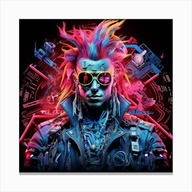 Poster For The Movie Cyberpunk 2020 Canvas Print