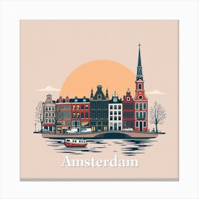 Amsterdam Skyline 1 Canvas Print