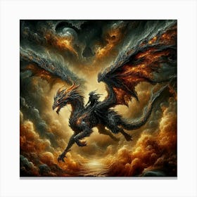 Dark Dragon Canvas Print