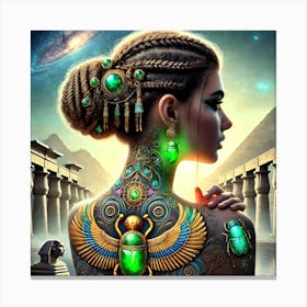 Cleopatra Abstraction Canvas Print