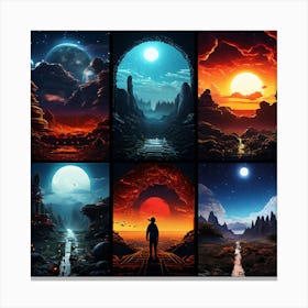 Landscapes Of The Universe art print Canvas Print