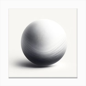 Black And White Sphere Canvas Print