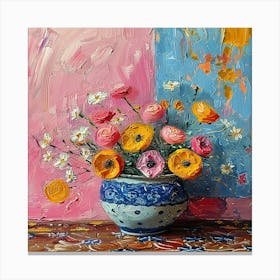 Flowers In A Vase 1 Canvas Print