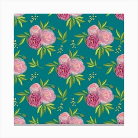 Roses  Pattern Canvas Print