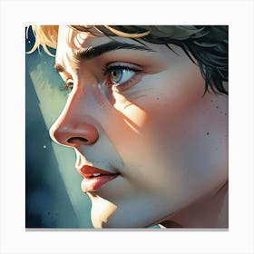 Boy With The Blue Eyes Canvas Print