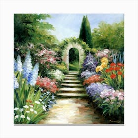 Into The Garden Art Print Painting Poster Canvas Print