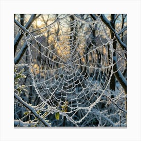 Winter's Web Canvas Print