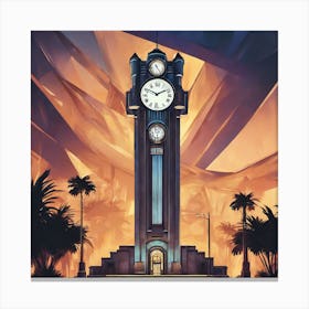 Clock Tower 2 Canvas Print
