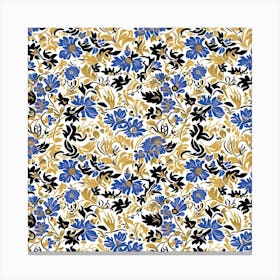 Sunny Meadow London Fabrics Floral Pattern 6 Canvas Print