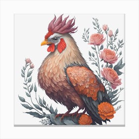 Beautiful Rooster (8) Canvas Print