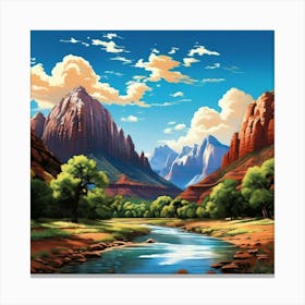 Zion National Park Summer Canvas Print