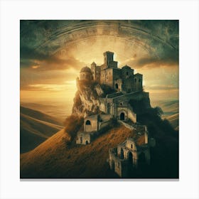 Castle On Top Of A Hill 1 Canvas Print