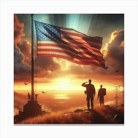 American Flag 1 Canvas Print