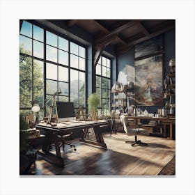 Philosopher's office Canvas Print