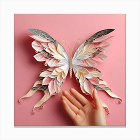 Paper Butterfly Art 3 Canvas Print